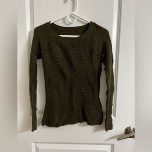 XS/XXS Forest Green Cotton Blend Sweater
